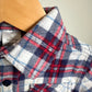Plaid Button Up Collared Top / 3-6m