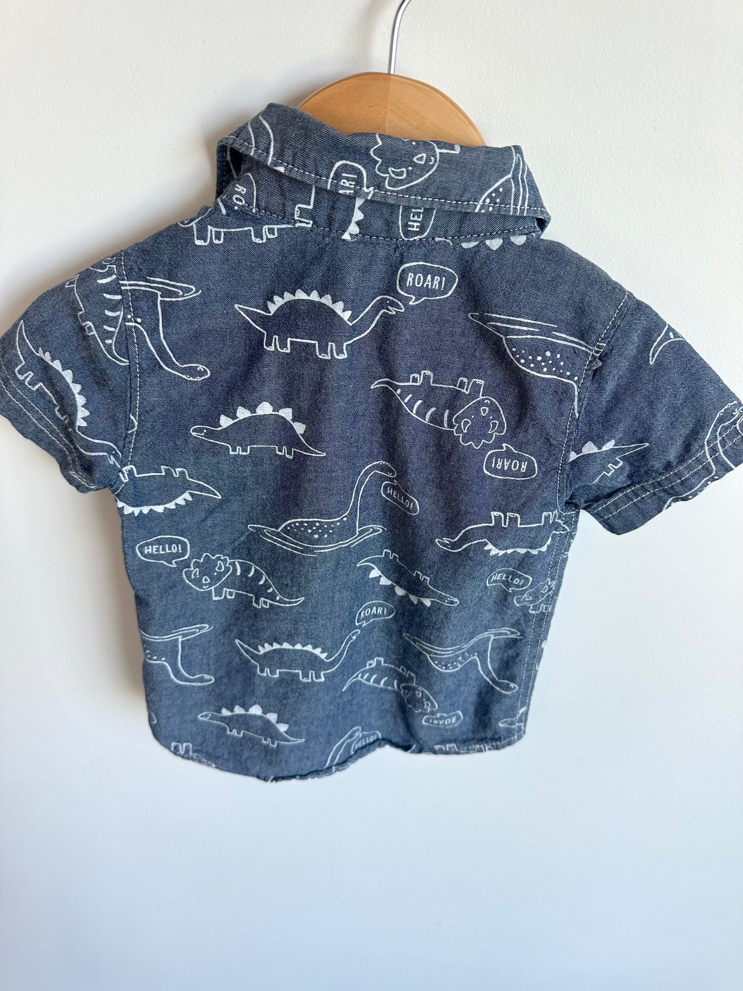 Dino Collared Dress Shirt / 9m