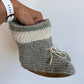 Handmade Grey Knitted Slippers / Size 9.5 Toddler?
