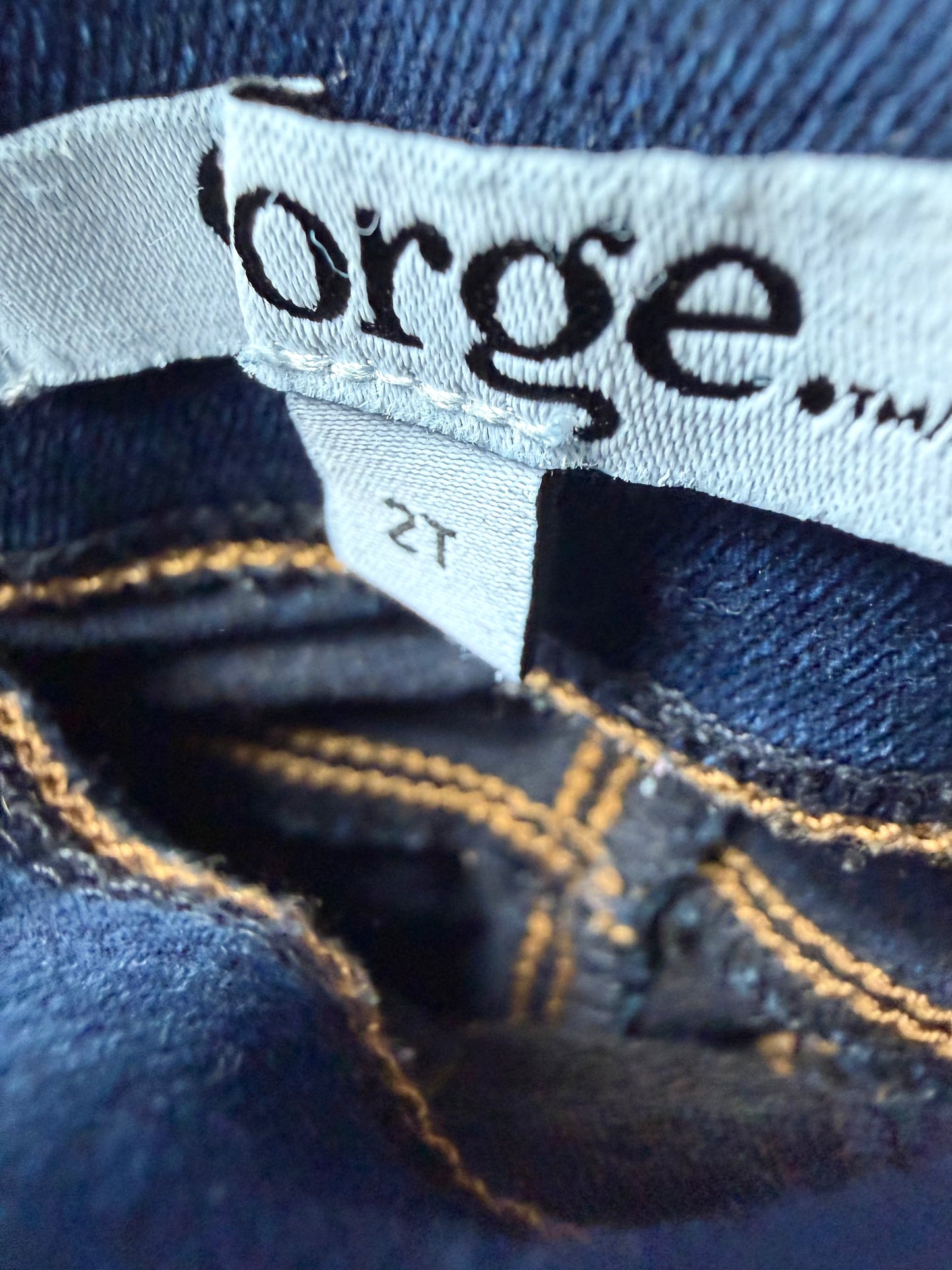 Dark Denim Stretch Jeans / 2T