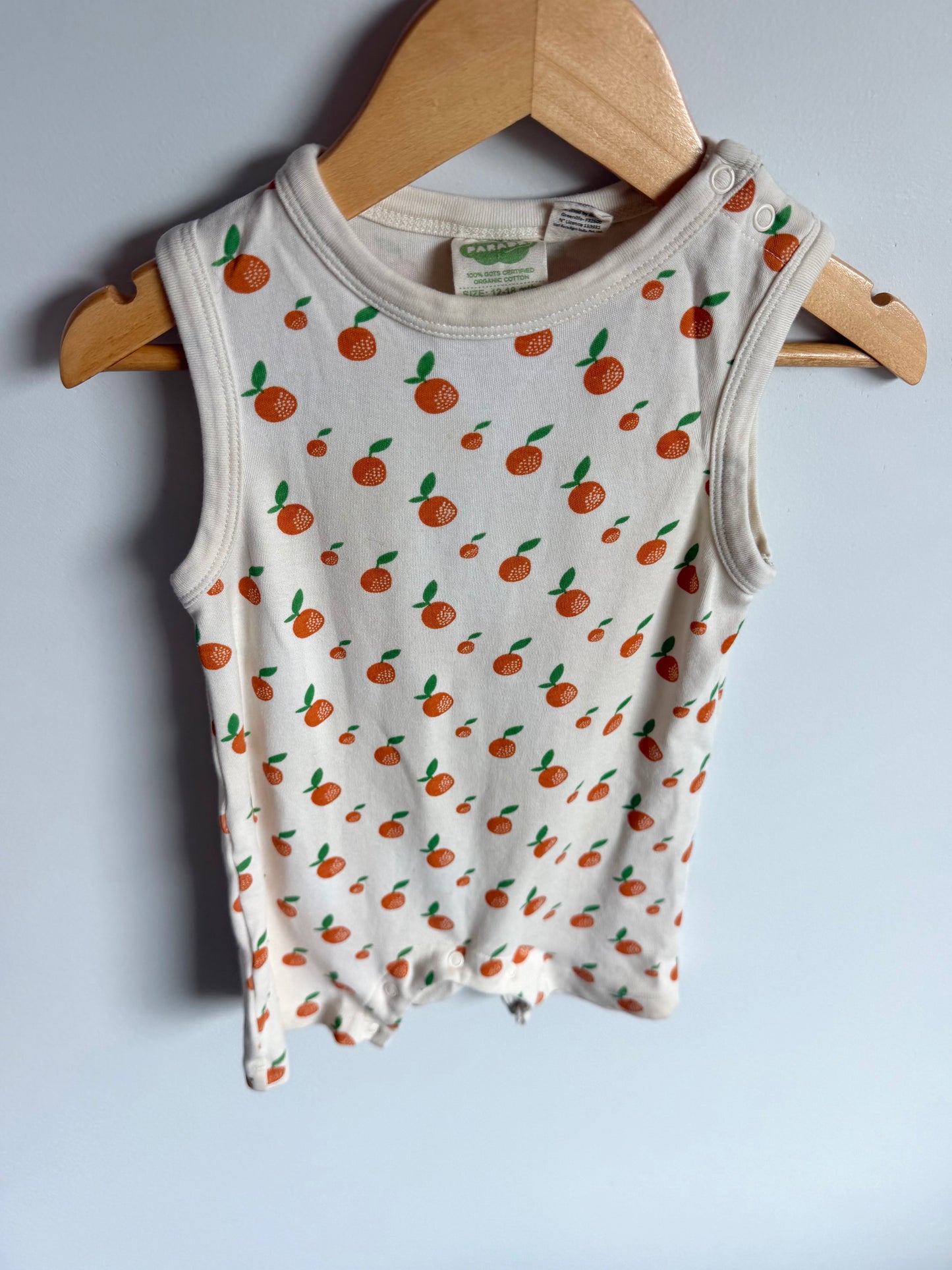 Parade Organic Peach Romper / 12-18m