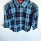 Blue Plaid Button Up Shirt / 3T