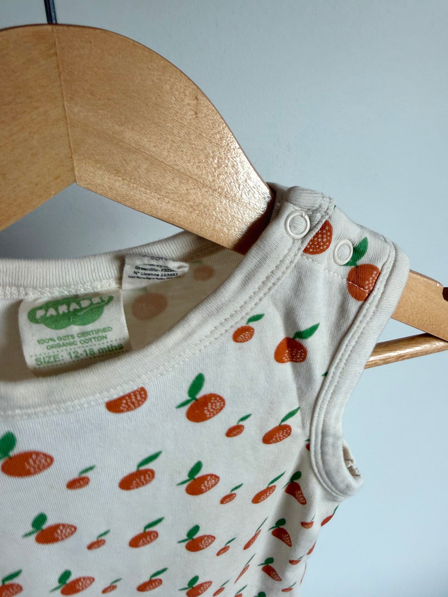 Parade Organic Peach Romper / 12-18m