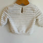 Cream Fuzzy Sweater / 0-3m