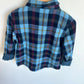 Blue Plaid Button Up Shirt / 3T