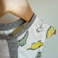 Dinosaur White Romper / 3m