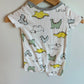 Dinosaur White Romper / 3m