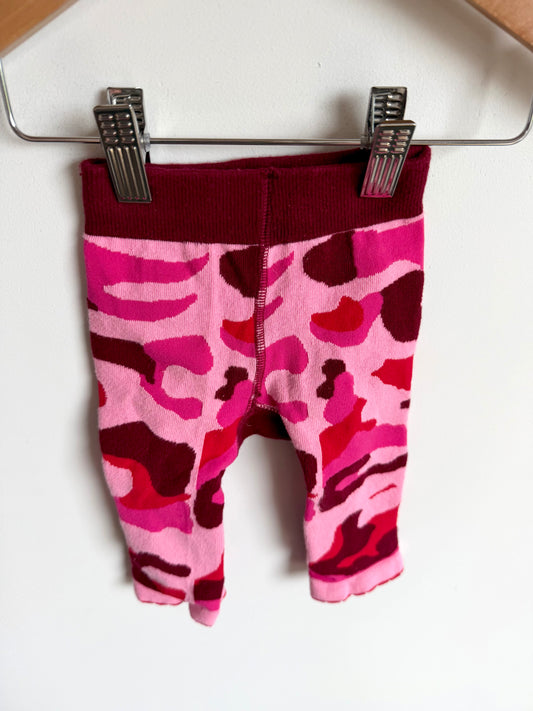 Pink Camo Leggings / 6-12m