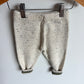 Knit Light Grey + Green Tapered Pants / 12-18m