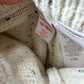 Knit Light Grey + Green Tapered Pants / 12-18m