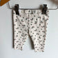 Floral Cream Leggings / 4-6m