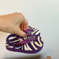 Zebra Purple Sandals / Size 4 Toddler