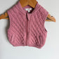 Organic Blush Quilted Vest / 3-6m