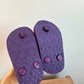 Zebra Purple Sandals / Size 4 Toddler