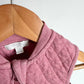 Organic Blush Quilted Vest / 3-6m