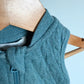Organic Blue Quilted Vest / 3-6m