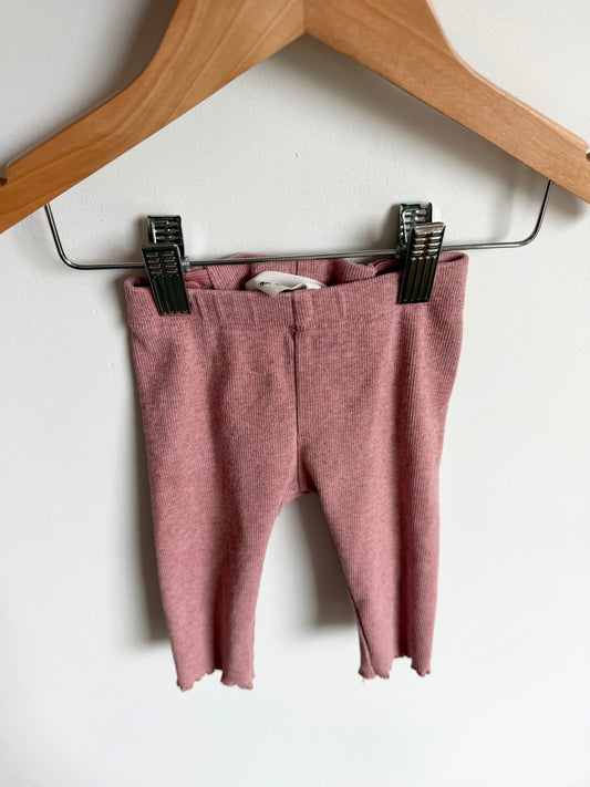 Dusty Rose Leggings / 4-6m
