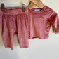 Pink Matching Floral Set / 3-6m