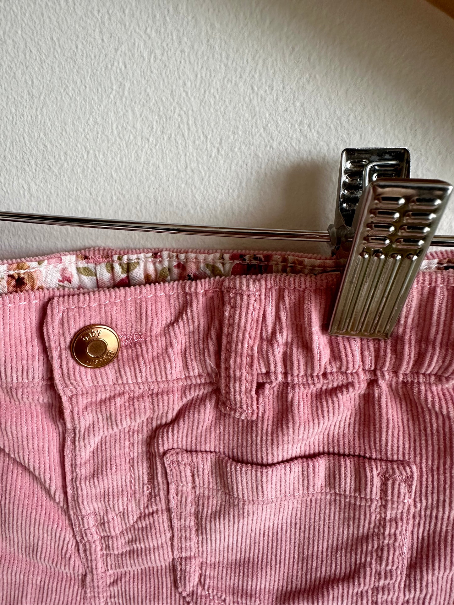 Pink Corduroy Pants (With Tags) / 12m