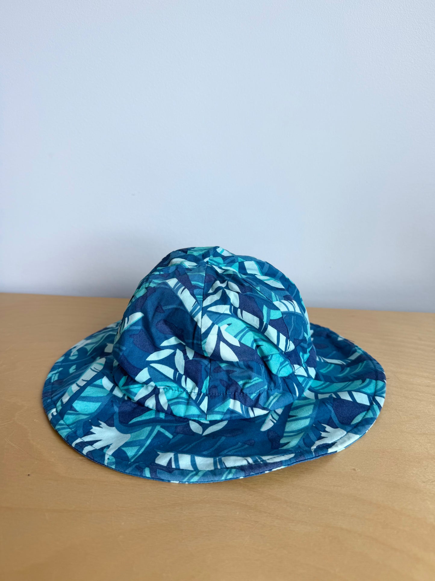 Jan & Jul Blue Palm Hat / 6-24m