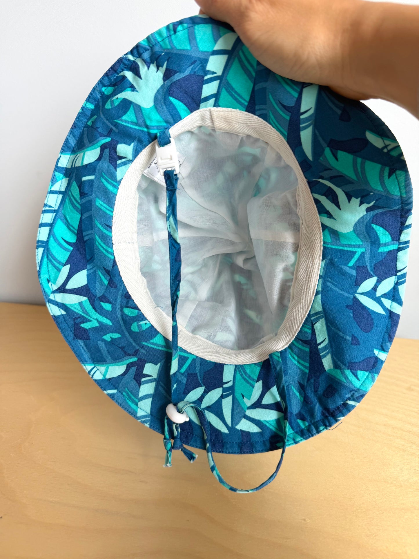 Jan & Jul Blue Palm Hat / 6-24m