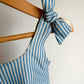 H&M Blue Vertical Stripe Swimsuit / 4-6 years