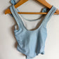 H&M Blue Vertical Stripe Swimsuit / 4-6 years