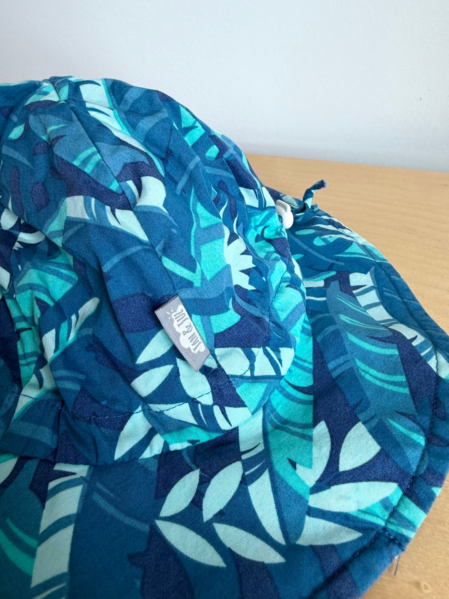 Jan & Jul Blue Palm Hat / 6-24m