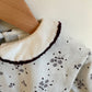 White Collared Plant Sweater / 6m
