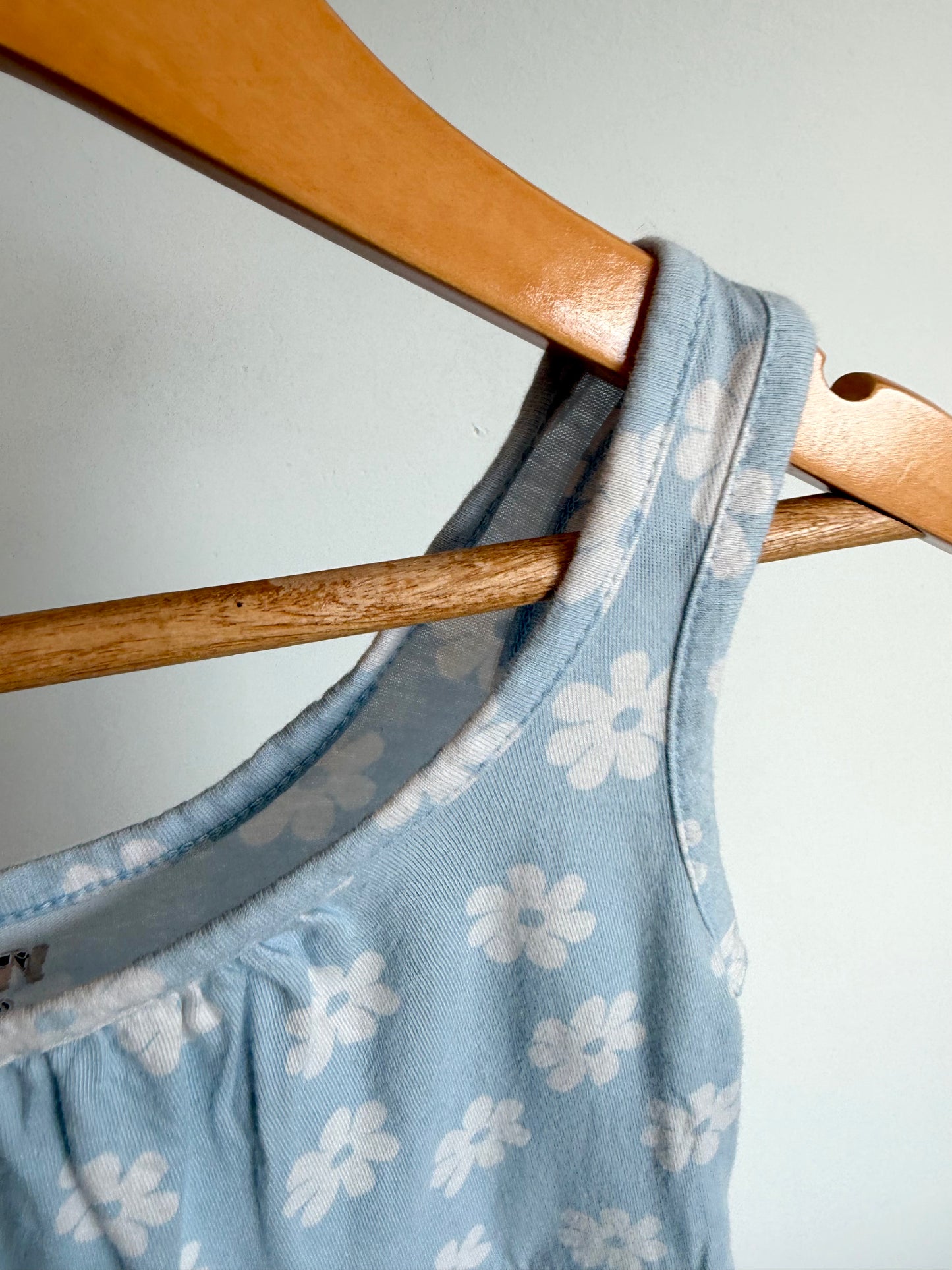 Tiered Blue Daisy Dress / 5T
