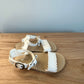 White Scalloped Sandals Shoes / 6-12m