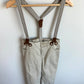 OshKosh Tan Pants with Suspenders / 3T