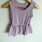 Periwinkle Ribbed Peplum Top / 5T