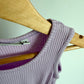 Periwinkle Ribbed Peplum Top / 5T