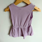 Periwinkle Ribbed Peplum Top / 5T