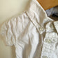 White Collared Button Up Bodysuit / 12m