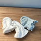 White + Blue Mits / 4-9m