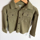 Sage Waffle Knit Button Up (With Tags) / 2T