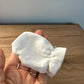 White + Blue Mits / 4-9m