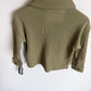 Sage Waffle Knit Button Up (With Tags) / 2T