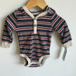 NEW Striped Hooded Bodysuit / 3-6m