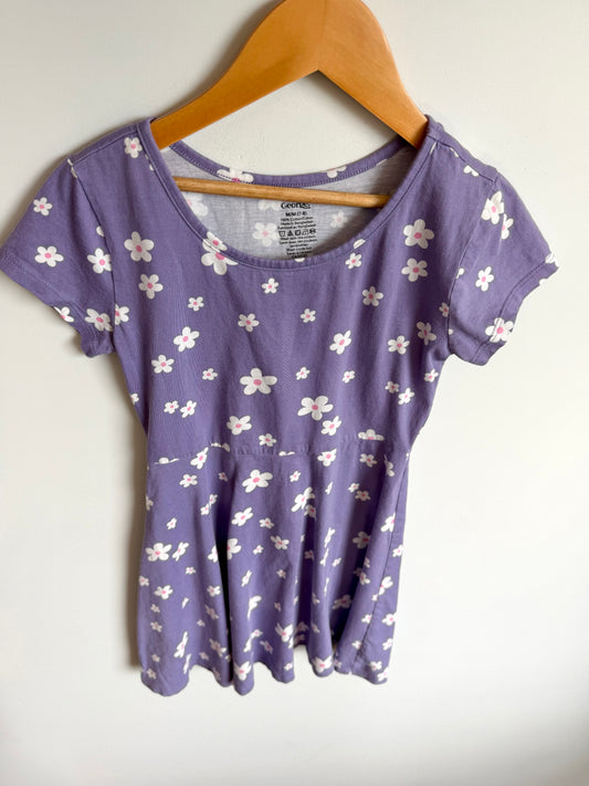 Purple Daisy Dress / 7-8 years
