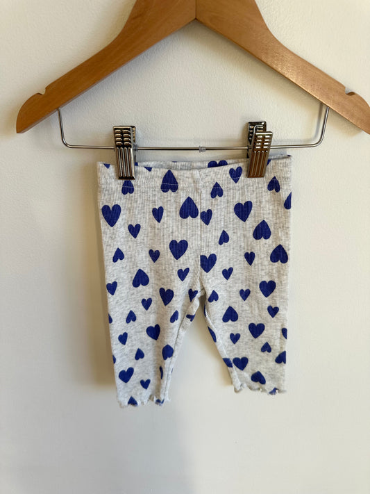 Grey Pants with Hearts / 6m