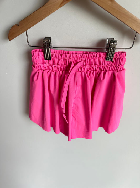 Bright Pink Flowy Shorts / 2T