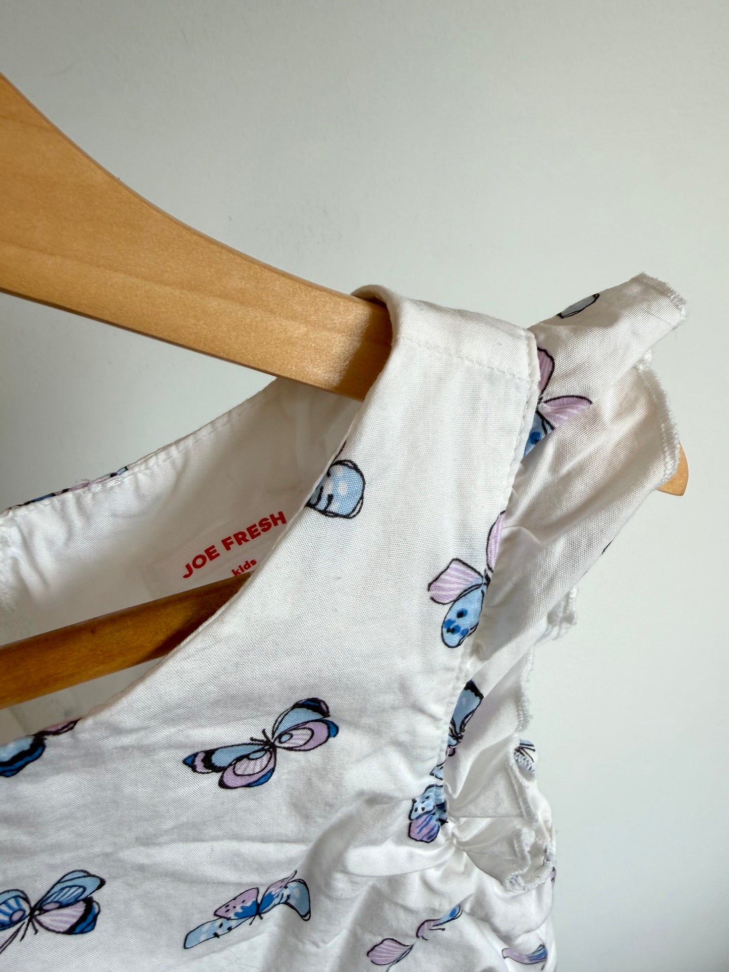 White Butterfly Dress / 6T