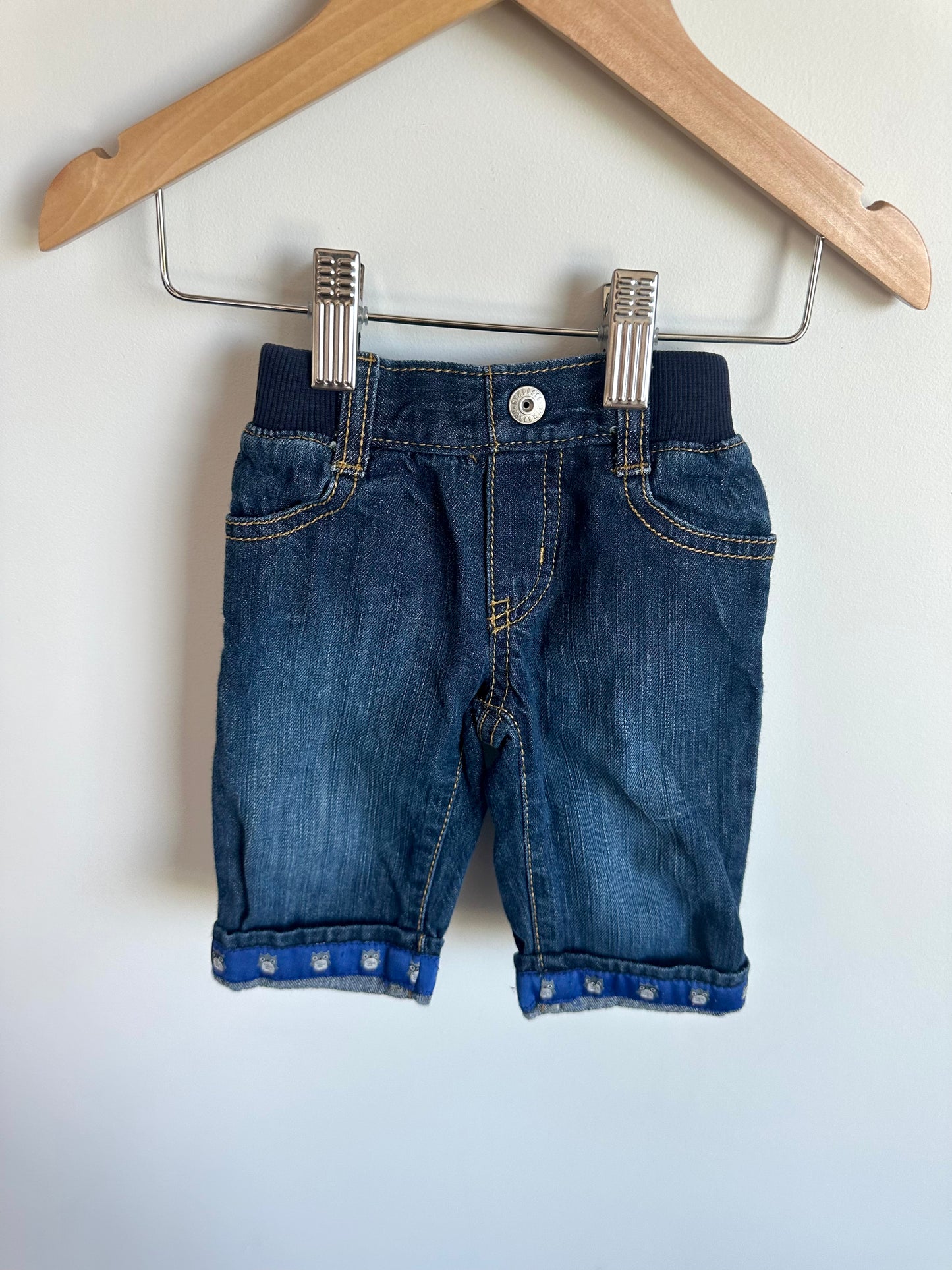 Gymboree Owl Cuff Jeans / 3-6m