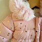 Pink Star Bunting Suit / 0-3m