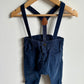 Zara Pants with Suspenders and Pinstripe Pockets / 6-9m