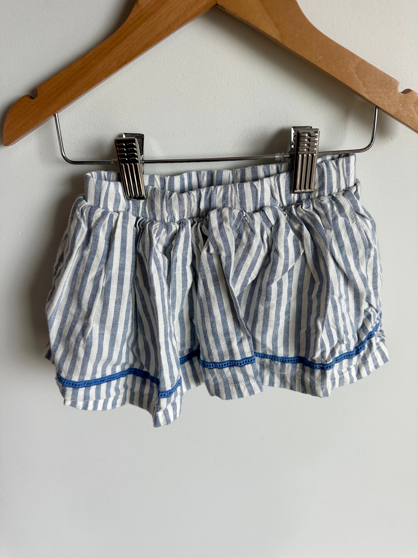 Blue Stripe Skirt with Bloomers / 18m