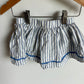 Blue Stripe Skirt with Bloomers / 18m
